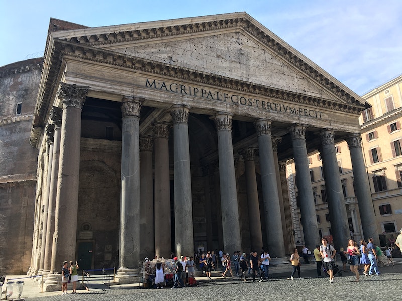 Extérieur du Panthéon de Rome, Italie