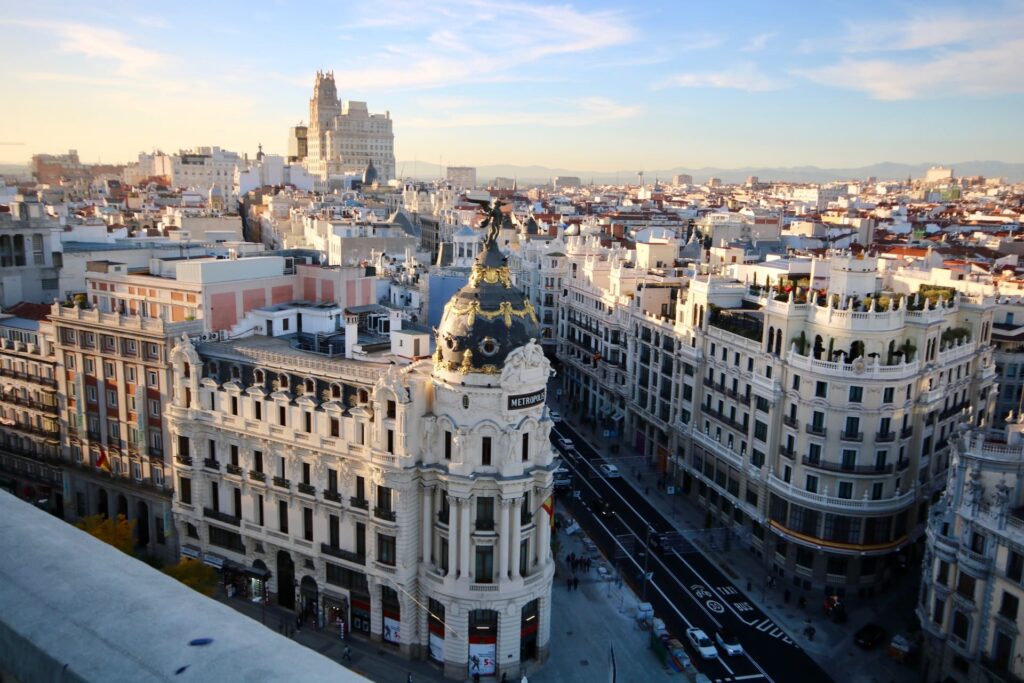 bâtiments de Madrid Espagne