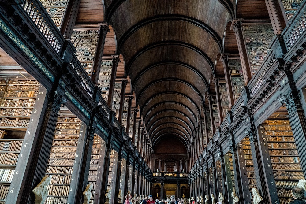 Bibliothèque du Trinity college à Dublin, Irlande