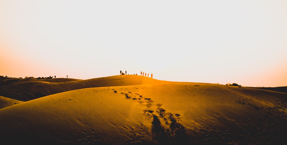 Le désert du Thar en Inde dans la région du Rajasthan