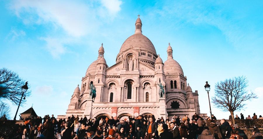 Basilique Sacré-Cœur à Paris dans le quartier de Montmartre