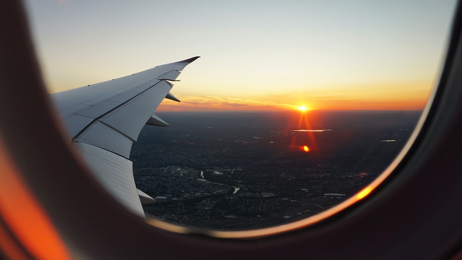 Vol en avion vers l'Australie