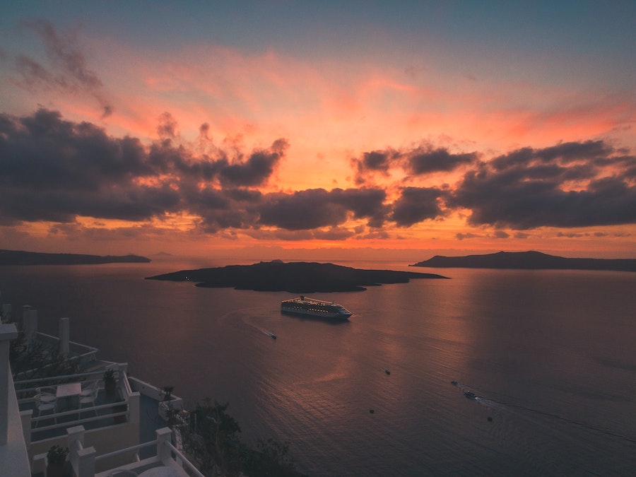 Coucher de soleil à Santorin