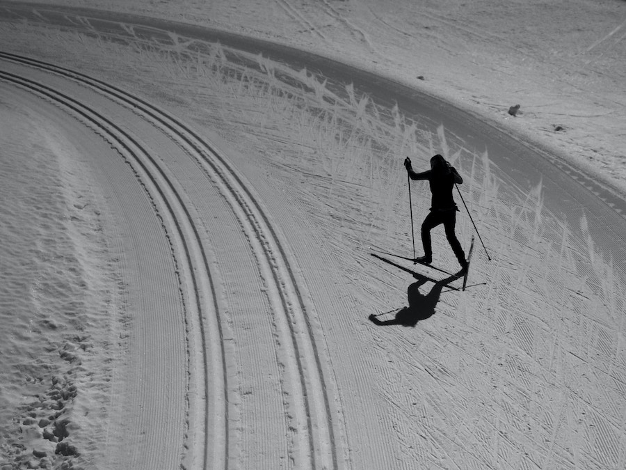 Ski de fond au Mont-Royal à Montréal, Canada