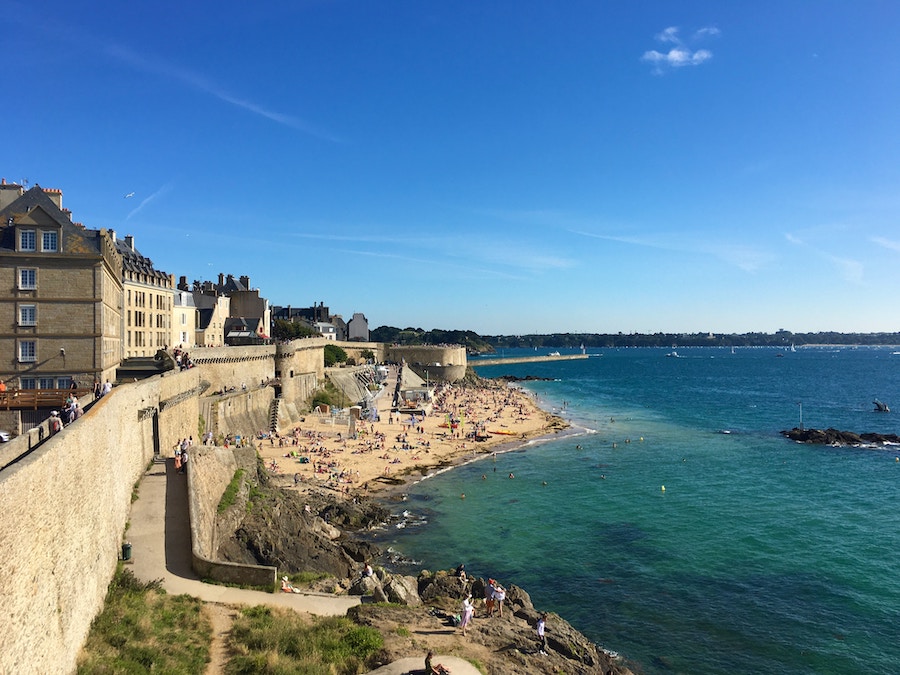 Ville portuaire de Saint-Malo en Bretagne