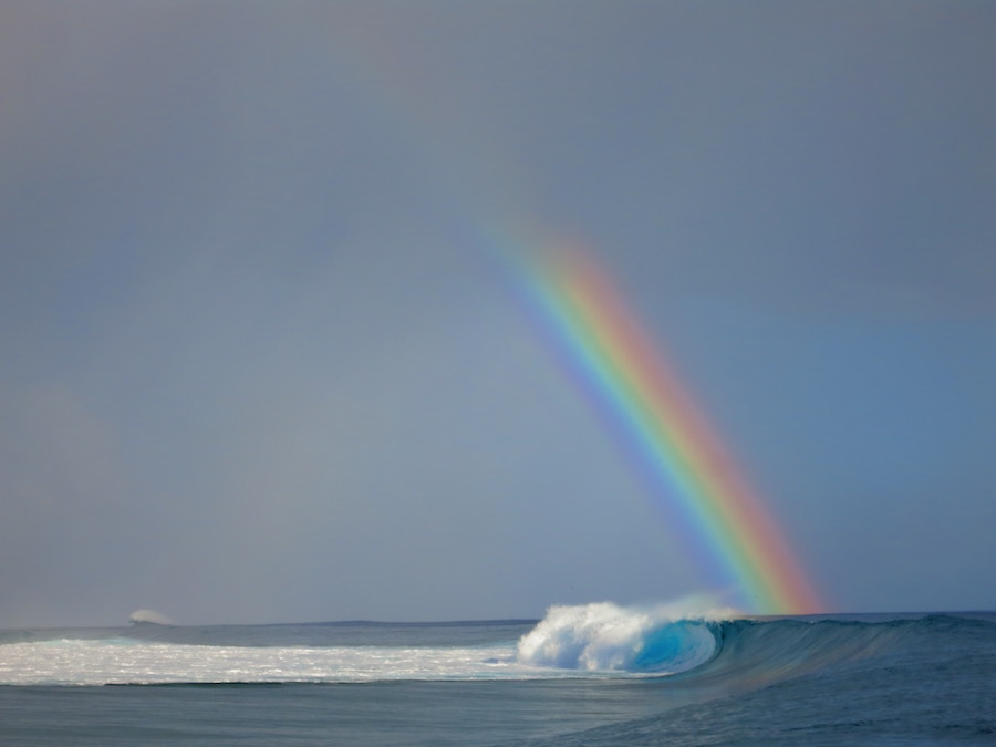 Spot de surf à Tahiti