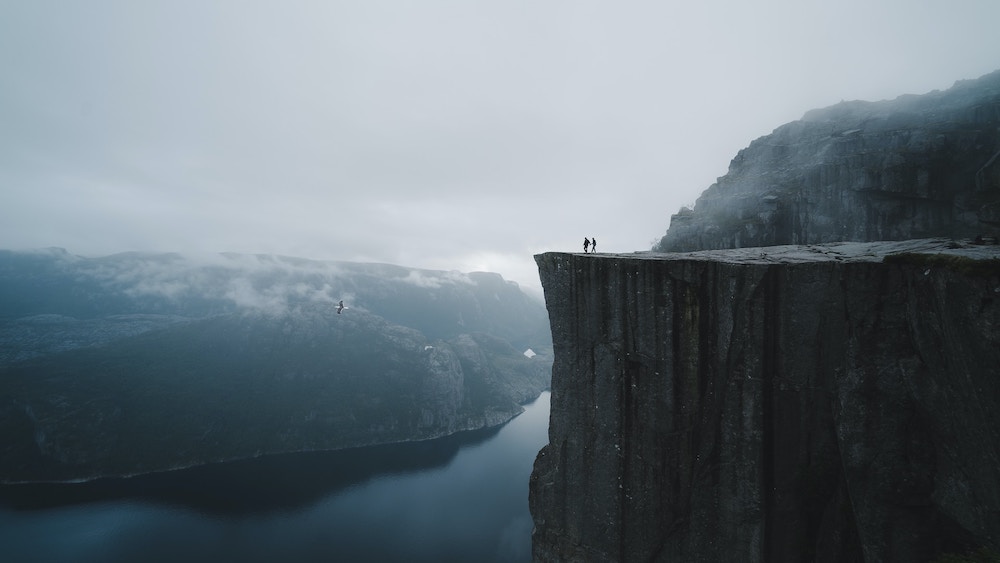 Point de vue de Preikestolen en Norvège