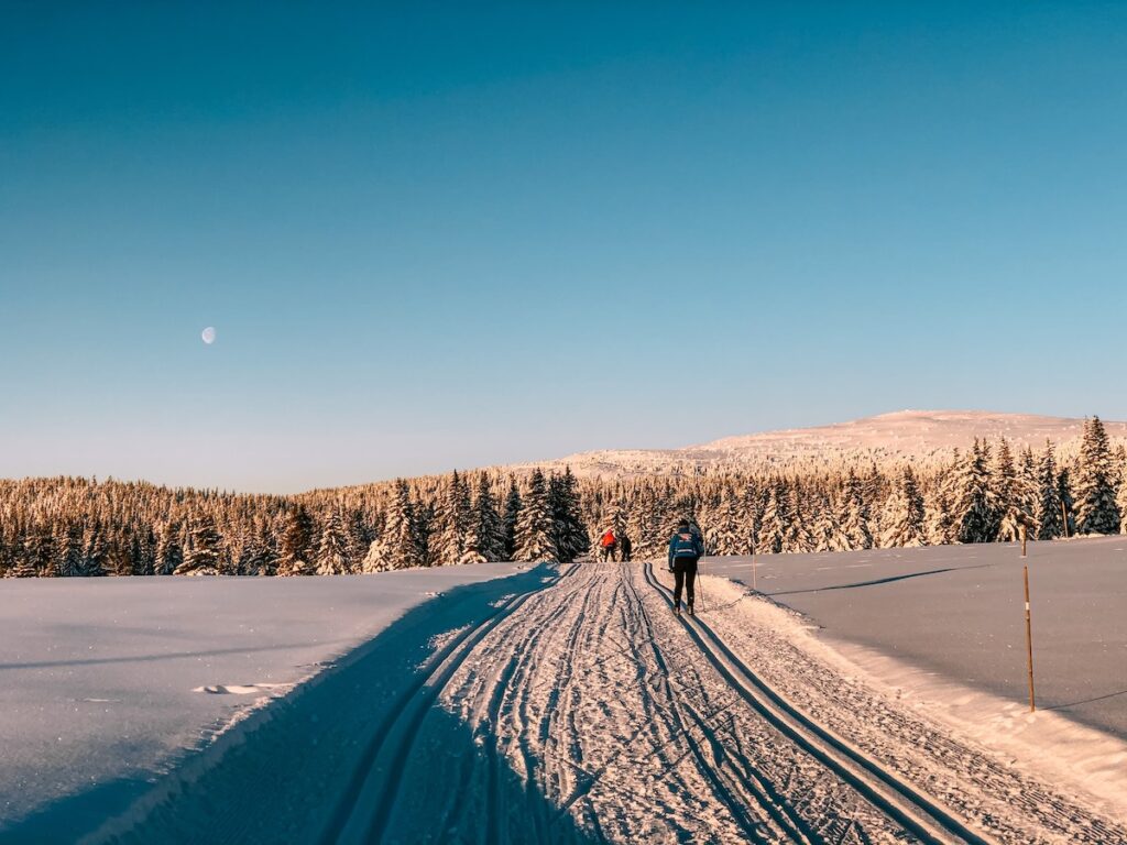 Ski de fond à Lillehammer en Norvège