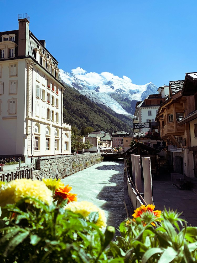 Chamonix, en Haute-Savoie au pied du Mont Blanc